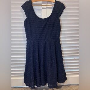 LC Lauren Conrad Navy Fit & Flare Mini Dress Size M Lined